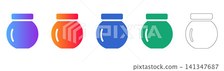 Minimalist Jam Jar Icons Minimalist Jam Jar Icons 141347687