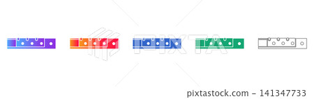 Industrial Leveling Tool Vector Icon Set Industrial Leveling Tool Vector Icon Set 141347733