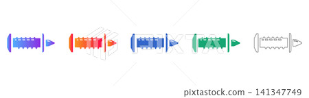 Specialized Fastener Vector Icon Set Specialized Fastener Vector Icon Set 141347749