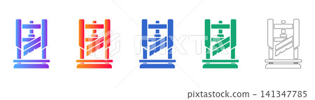 Heavy Duty Guillotine Machine Vectors Heavy Duty Guillotine Machine Vectors 141347785