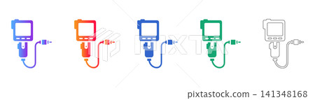 Professional Digital Inspection Camera Icons Professional Digital Inspection Camera Icons 141348168
