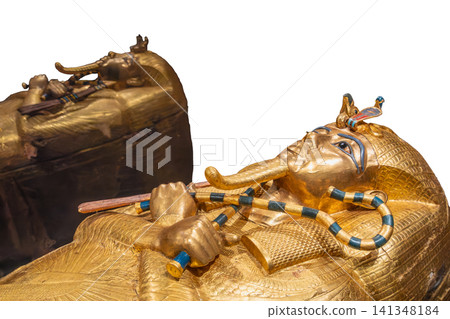 Golden Sarcophagus of Tutankhamun at the Grand Egyptian Museum Golden Sarcophagus of Tutankhamun at the Grand Egyptian Museum 141348184