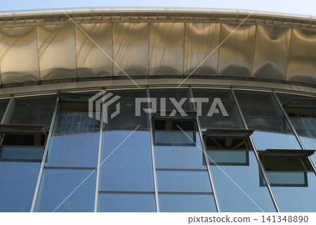 Steel and glass construction of Rike Park complex in Tbilisi, Georgia Steel and glass construction of Rike Park complex in Tbilisi, Georgia 141348890