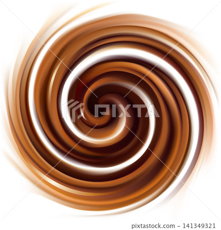 Vector background of swirling creamy chocolate texture Vector background of swirling creamy chocolate texture 141349321