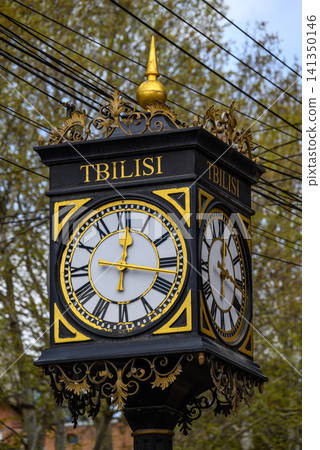 Ornate street clock in tbilisi Ornate street clock in tbilisi 141350146