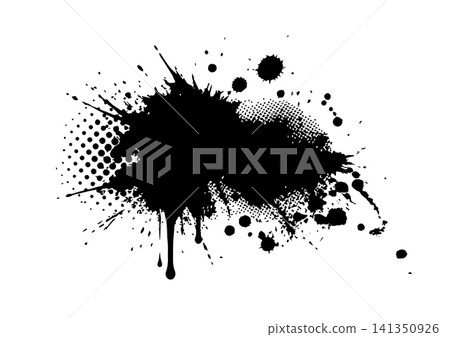 Splatter Paint Texture . Black Spray Blot of Ink. Place illustration Over any Object to Create Grungy Effect . hand drawn. Not AI, Vector Splatter Paint Texture . Black Spray Blot of Ink. Place illustration Over any Object to Create Grungy Effect . hand drawn. Not AI, Vector 141350926
