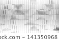 Abstract white geometric wall with repeating vertical panels 141350968