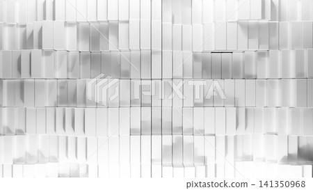 Abstract white geometric wall with repeating vertical panels Abstract white geometric wall with repeating vertical panels 141350968