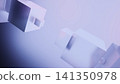 Pastel geometric blocks on a soft gradient background 141350978