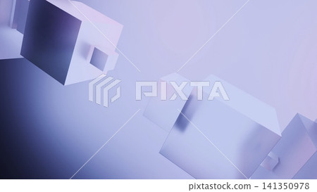 Pastel geometric blocks on a soft gradient background Pastel geometric blocks on a soft gradient background 141350978