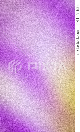 Vibrant abstract gradient background with soft blurred transitions of purple, pink, violet, and yellow-gold, overlaid with a trendy grainy noise texture 141351633
