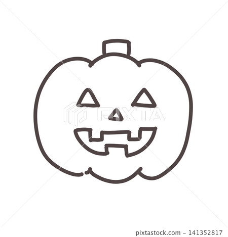 halloween pumpkin line drawing halloween pumpkin line drawing 141352817