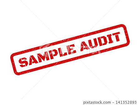 Red grunge rubber stamp mark with SAMPLE AUDIT text inside a rectangle frame and distressed texture Red grunge rubber stamp mark with SAMPLE AUDIT text inside a rectangle frame and distressed texture 141352893