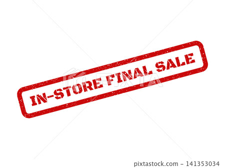 Red grunge stamp with final sale message for retail clearance events and discount offers Red grunge stamp with final sale message for retail clearance events and discount offers 141353034