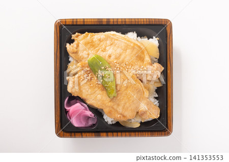 Pork rice bowl bento (Obihiro style) Pork rice bowl bento (Obihiro style) 141353553