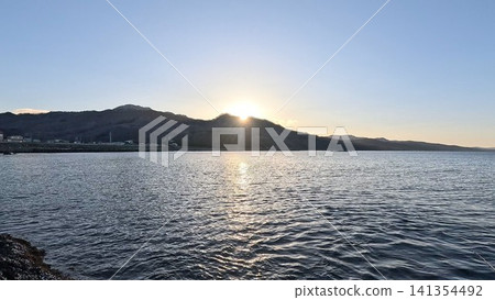 北海道八雲町熊石市鮎川平原海岸風光 北海道八雲町熊石市鮎川平原海岸風光 141354492