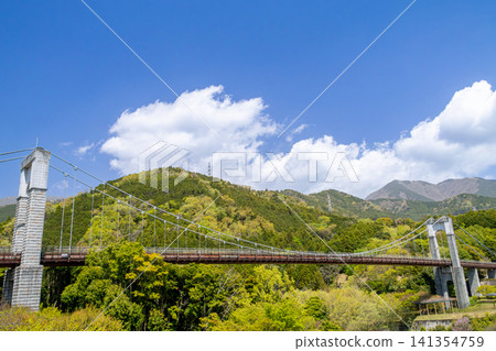 Togawa Park: Spring Breeze Suspension Bridge (Hadano City, Kanagawa Prefecture) Togawa Park: Spring Breeze Suspension Bridge (Hadano City, Kanagawa Prefecture) 141354759
