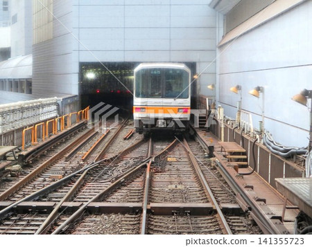 September 17, 2014, Tokyo Metro Ginza Line, Shibuya Station, turnaround track 141355723