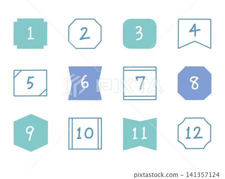 Handwritten-style number set_02 Handwritten-style number set_02 141357124