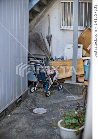 Abandoned baby carriage Abandoned baby carriage 141357535