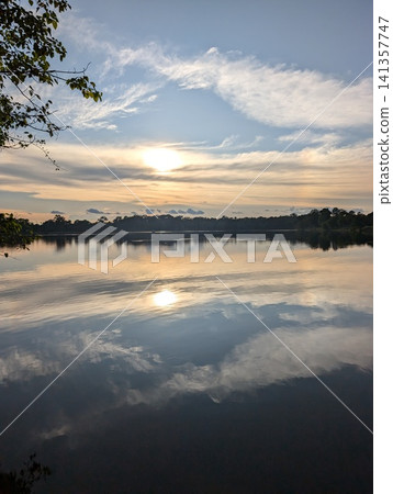 Angkor Wat, Sras Srang East Bank, Sunset 141357747