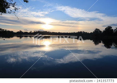 Angkor Wat, Sras Srang East Bank, Sunset Angkor Wat, Sras Srang East Bank, Sunset 141357773