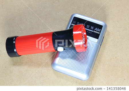 Portable radio and flashlight Portable radio and flashlight 141358046