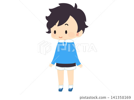 小男孩全身像 小男孩全身像 141358169