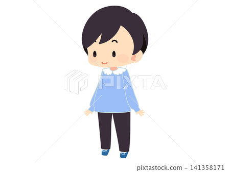 小男孩全身像 小男孩全身像 141358171
