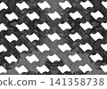 Thick fence pattern cartoon material, grayscale 141358738