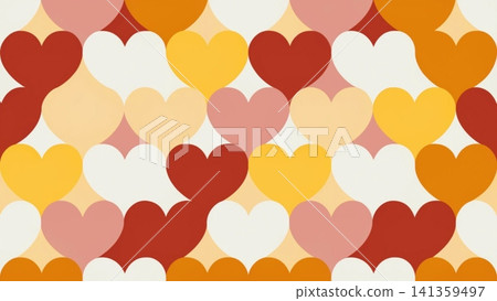 Minimalist heart pattern in pastel colors vector background Minimalist heart pattern in pastel colors vector background 141359497
