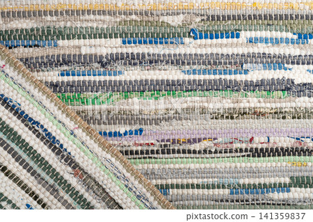 Rags Carpet Texture Background, Woven Rug Pattern Rags Carpet Texture Background, Woven Rug Pattern 141359837