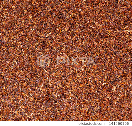 Rooibos tea leaves pattern closeup Rooibos tea leaves pattern closeup 141360306