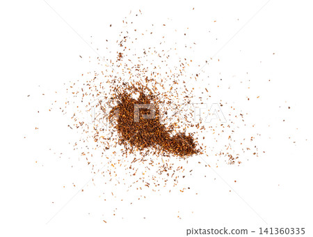 Rooibos tea leaves isolated 141360335