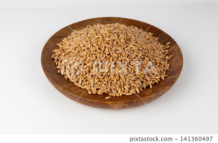 Wheat Grains Isolated, Barley Pile Wheat Grains Isolated, Barley Pile 141360497