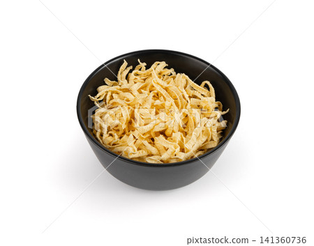 Passatelli spatzle pasta isolated, raw spaetzle noodles, dry homemade german macaroni Passatelli spatzle pasta isolated, raw spaetzle noodles, dry homemade german macaroni 141360736