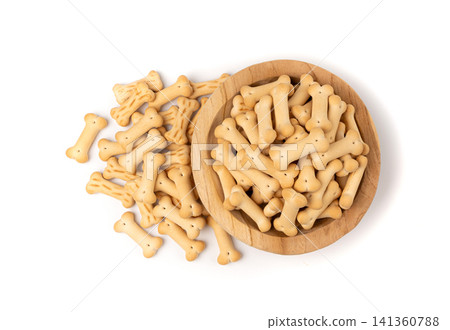 Dog biscuits, soft crunchy pet treats, flavored small canine cookie, bone shape biscuit, puppy food Dog biscuits, soft crunchy pet treats, flavored small canine cookie, bone shape biscuit, puppy food 141360788