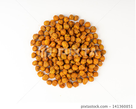 Roasted chickpeas, leblebi pile, spicy fried chana, crispy chick peas with mint and spices, east snack Roasted chickpeas, leblebi pile, spicy fried chana, crispy chick peas with mint and spices, east snack 141360851