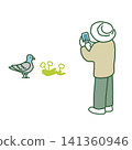 Person taking a photo with a smartphone (vector illustration) Person taking a photo with a smartphone (vector illustration) 141360946