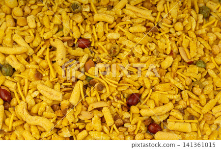Khatta meetha namkeen textured background Khatta meetha namkeen textured background 141361015