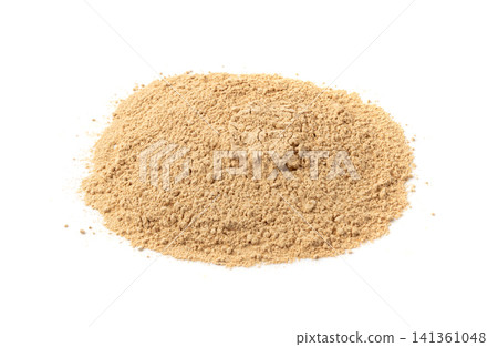 Maca powder isolated, dry Peruvian ginseng powder, ground ayak willku superfood, organic Maca powder isolated, dry Peruvian ginseng powder, ground ayak willku superfood, organic 141361048