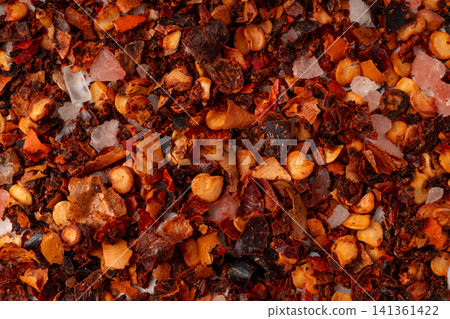 Dry chili pepper bg, red chilly spice 141361422