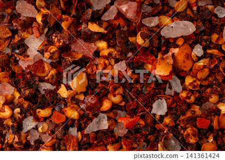 Dry chili pepper bg, red chilly spice 141361424