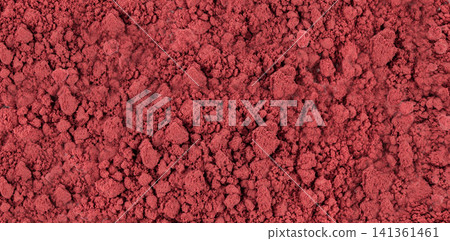 Acai powder circle pile, violet superfood dust, pink fruit flour extract mound 141361461