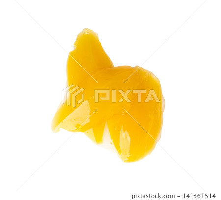 Canned mango slices in syrup isolated Canned mango slices in syrup isolated 141361514