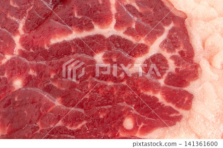 Raw wagyu beef steak macro pattern Raw wagyu beef steak macro pattern 141361600