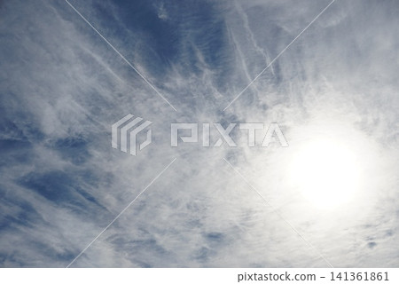 sun and cloudy sky sun and cloudy sky 141361861