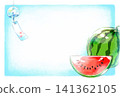 夏季賀卡/明信片/夏季/插畫素材/PNG素材 141362105