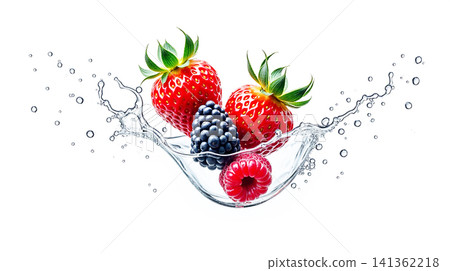 Fresh Mixed Fruits with Dynamic Water Splash Isolated on Transparent Background, Colorful Healthy Food Composition Featuring Assorted Tropical and Seasonal Fruits with Refreshing Splash Effect Fresh Mixed Fruits with Dynamic Water Splash Isolated on Transparent Background, Colorful Healthy Food Composition Featuring Assorted Tropical and Seasonal Fruits with Refreshing Splash Effect 141362218