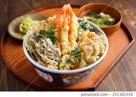 Bowl of rice and fried fish Bowl of rice and fried fish 141362358